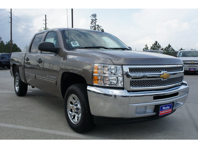 chevrolet silverado 1500 2012 brown flex fuel 8 cylinders 2 wheel drive 4 spd auto,elec cntlled b 77090