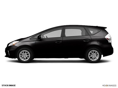 toyota prius v 2012 black wagon three hybrid 4 cylinders front wheel drive not specified 55448