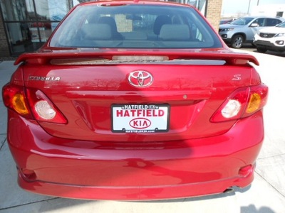 toyota corolla 2010 red sedan s gasoline 4 cylinders front wheel drive automatic 43228