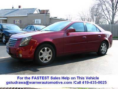 cadillac cts 2004 red sedan gasoline 6 cylinders rear wheel drive automatic 45840