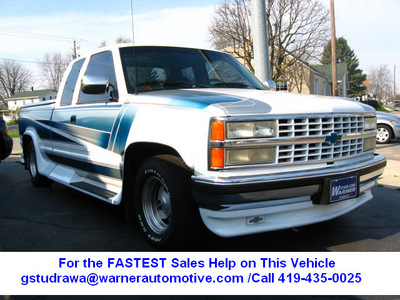 chevrolet 1500 1993 white pickup truck v8 automatic 45840