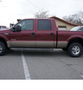 ford f 250 super duty 2004 dk  red lariat diesel 8 cylinders 4 wheel drive automatic 95678