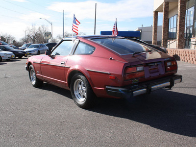 datsun 280zx 2011 burgundy hatchback deluxe gasoline 6 cylinders rear wheel drive 5 speed manual 80229