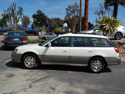 subaru outback 2003 white wagon h6 3 0 gasoline 6 cylinders dohc all whee drive automatic 94063