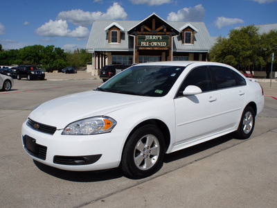 chevrolet impala 2010 white sedan lt flex fuel 6 cylinders front wheel drive automatic 76087