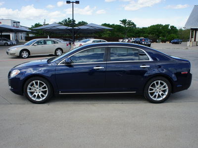 chevrolet malibu 2009 blue sedan ltz gasoline 4 cylinders front wheel drive automatic 76087