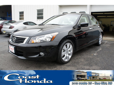 honda accord 2009 black sedan ex l v6 gasoline 6 cylinders front wheel drive automatic 08750