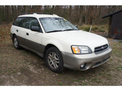 subaru outback 2004 white wagon gasoline 4 cylinders all whee drive automatic 08750