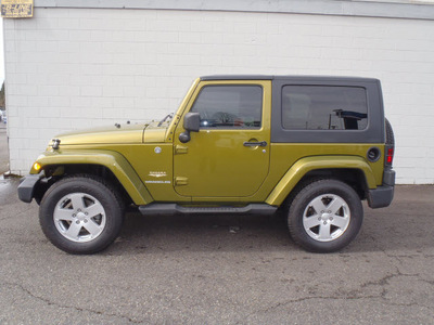 jeep wrangler 2007 green suv sahara gasoline 6 cylinders 4 wheel drive automatic 98371