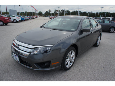 ford fusion 2012 gray sedan se gasoline 4 cylinders front wheel drive 6 speed automatic 77388