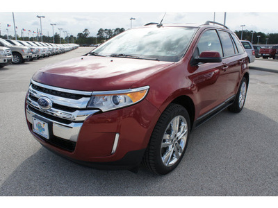 ford edge 2013 red sel gasoline 4 cylinders front wheel drive 6 speed automatic 77388