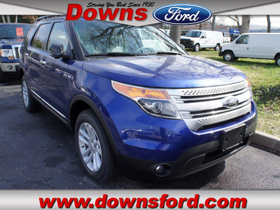 ford explorer 2013 blue suv xlt flex fuel 6 cylinders 4 wheel drive automatic 08753