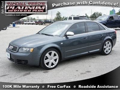 audi s4 2005 gray sedan quattro gasoline 8 cylinders all whee drive 6 speed manual 77388