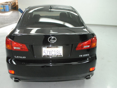 lexus is 250 2007 black sedan gasoline 6 cylinders rear wheel drive 6 speed manual 91731