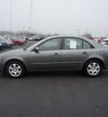 hyundai sonata 2009 gray sedan gasoline 4 cylinders front wheel drive automatic 19153