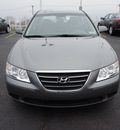 hyundai sonata 2009 gray sedan gasoline 4 cylinders front wheel drive automatic 19153