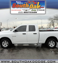 dodge ram 1500 2010 white pickup truck gasoline 6 cylinders 2 wheel drive automatic 60443