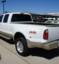ford f 450 super duty 2008 white king ranch diesel 8 cylinders 4 wheel drive automatic 76087