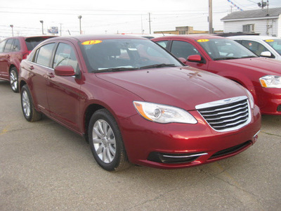 chrysler 200 2012 red sedan touring gasoline 4 cylinders front wheel drive 6 speed automatic 62863