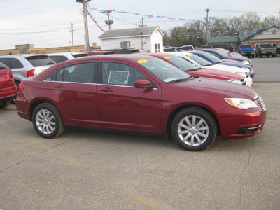 chrysler 200 2012 red sedan touring gasoline 4 cylinders front wheel drive 6 speed automatic 62863