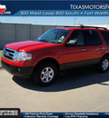 ford expedition 2011 red suv xl flex fuel 8 cylinders 2 wheel drive automatic 76108