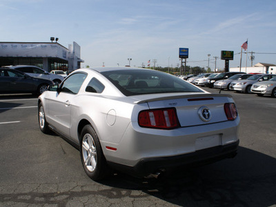 ford mustang 2012 silver coupe v6 premium gasoline 6 cylinders rear wheel drive 5 speed manual 27215