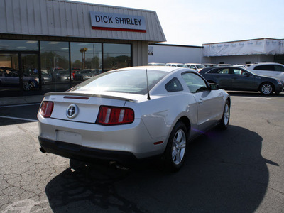 ford mustang 2012 silver coupe v6 premium gasoline 6 cylinders rear wheel drive 5 speed manual 27215