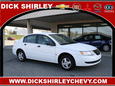 saturn ion 2005 white sedan 1 gasoline 4 cylinders front wheel drive 5 speed manual 27215