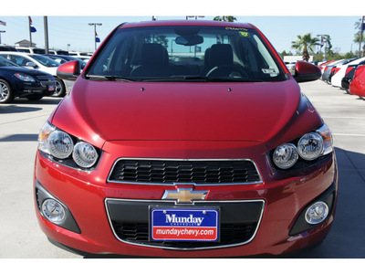 chevrolet sonic 2012 red gasoline 4 cylinders front wheel drive 6 spd auto lpo,cargo net 77090