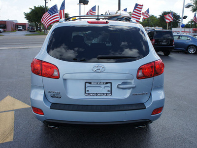 hyundai santa fe 2007 lt  blue suv gasoline 6 cylinders front wheel drive automatic 33021