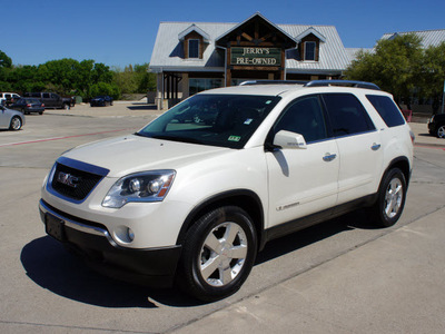 gmc acadia 2007 white suv slt gasoline 6 cylinders front wheel drive automatic 76087