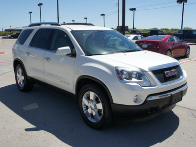 gmc acadia 2007 white suv slt gasoline 6 cylinders front wheel drive automatic 76087