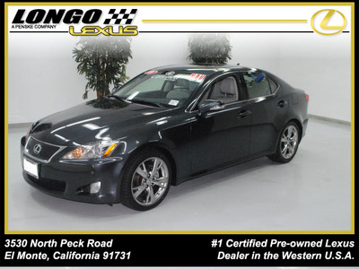 lexus is 250 2009 dk  gray sedan gasoline 6 cylinders rear wheel drive automatic 91731