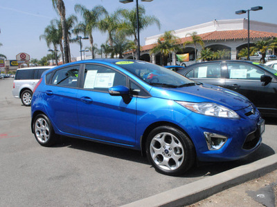 ford fiesta 2011 blue hatchback ses gasoline 4 cylinders front wheel drive automatic 91010