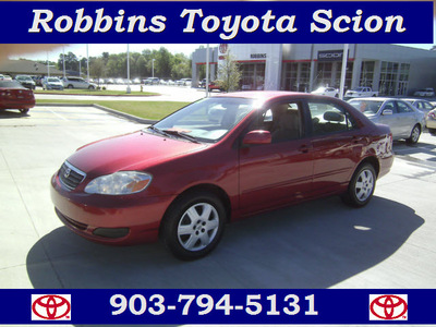 toyota corolla 2007 red sedan le gasoline 4 cylinders front wheel drive automatic 75503