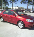 toyota corolla 2007 red sedan le gasoline 4 cylinders front wheel drive automatic 75503