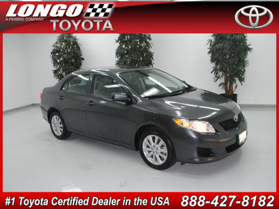 toyota corolla 2010 dk  gray sedan le gasoline 4 cylinders front wheel drive automatic 91731