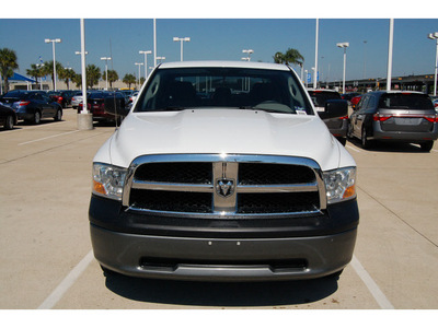 dodge ram pickup 1500 2010 white st flex fuel 8 cylinders 2 wheel drive autostick 77065