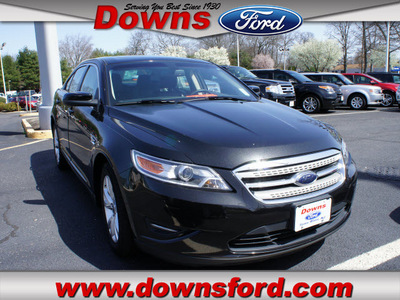 ford taurus 2010 black sedan sel gasoline 6 cylinders front wheel drive 5 speed with overdrive 08753