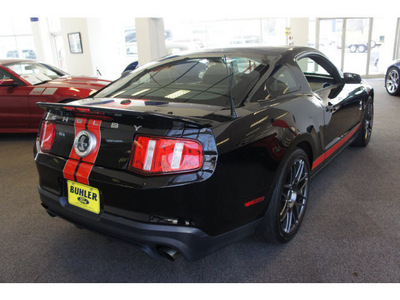 ford shelby gt500 2011 black coupe glass roof gasoline 8 cylinders rear wheel drive 6 speed manual 07724