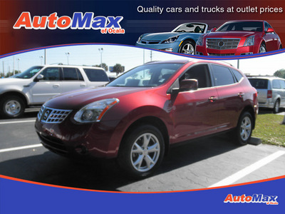 nissan rogue 2009 red suv sl gasoline 4 cylinders front wheel drive automatic 34474
