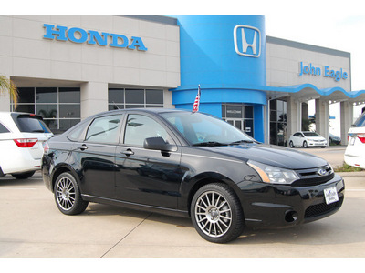 ford focus 2011 black sedan sport ses gasoline 4 cylinders front wheel drive automatic with overdrive 77065