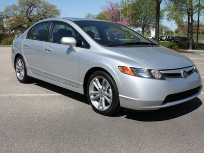 honda civic 2008 silver sedan si gasoline 4 cylinders front wheel drive 6 speed manual 27616