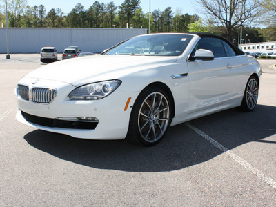 bmw 6 series 2012 white 650i gasoline 8 cylinders rear wheel drive automatic 27616