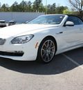 bmw 6 series 2012 white 650i gasoline 8 cylinders rear wheel drive automatic 27616