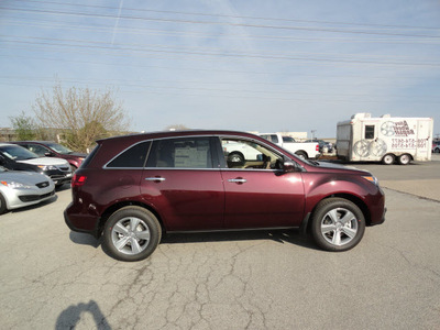 acura mdx 2012 dk  red suv tech awd gasoline 6 cylinders all whee drive automatic with overdrive 60462