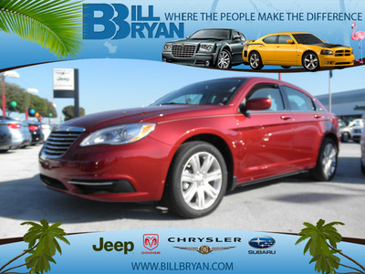 chrysler 200 2012 deep cherry red sedan touring gasoline 4 cylinders front wheel drive automatic 34731