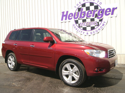 toyota highlander 2009 salsa red suv limited gasoline 6 cylinders all whee drive automatic 80905