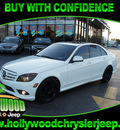 mercedes benz c class 2009 white sedan c300 gasoline 6 cylinders rear wheel drive automatic 33021