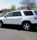 gmc acadia 2012 white suv slt dvd gasoline 6 cylinders all whee drive automatic 55124